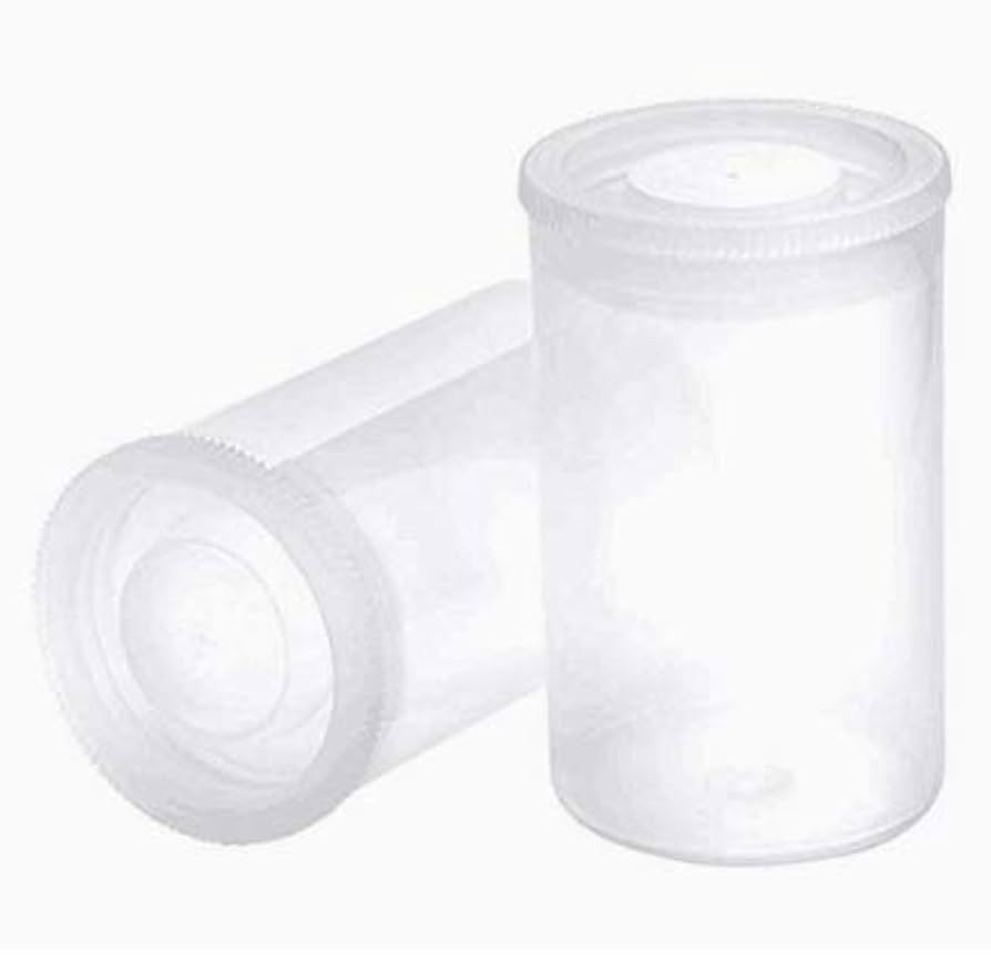 20 PCS Clear Plastic Film Canisters with Lids，35mm CaliberEmpty Camera Reel Containers,Storing ... | Amazon (US)