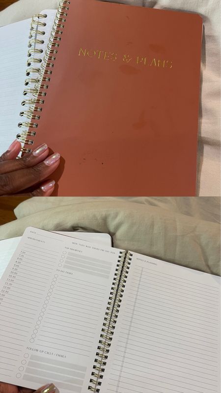 Picked up this new planner from Amazon. I love that it has the to do list and time blocking on one side and the other side has a great section for a chest notes or anything else I want to scribble down.


#LTKfindsunder50 #LTKGiftGuide