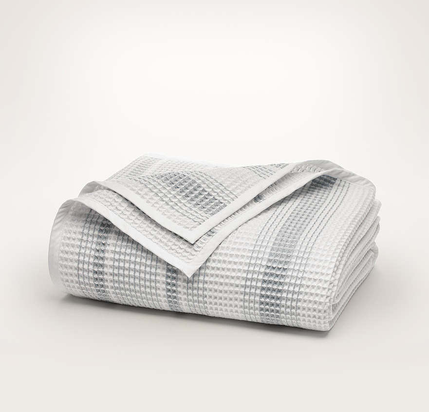 Waffle Stripe Bed Blanket | Boll & Branch
