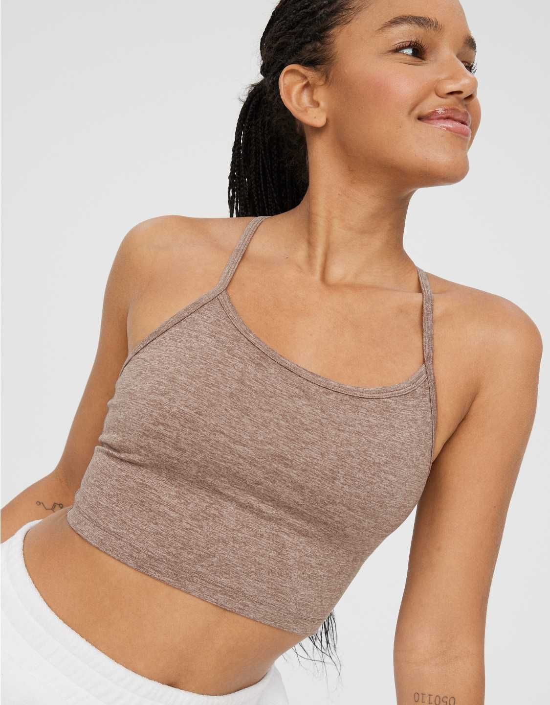 OFFLINE By Aerie The Hugger Longline Racerback Sports Bra | Aerie