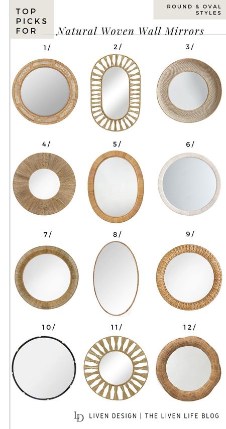 Natural woven wall mirror. Seagrass mirror. Cane mirror. Woven wrapped mirror. Round mirror. Vanity mirror. Jute mirror. Wicker mirror. Accent mirror. Console table. Entryway. Living room. Bedroom. 

#LTKSeasonal #LTKHome #LTKStyleTip