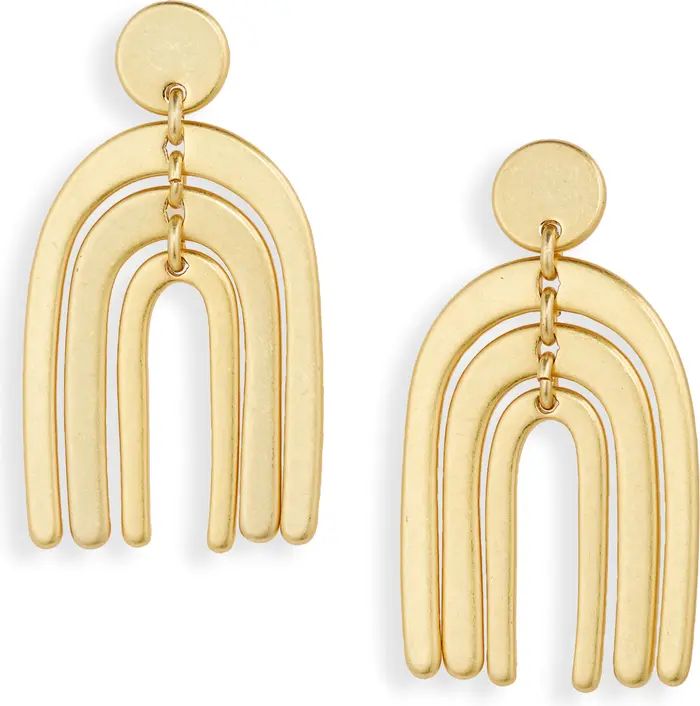 Madewell Stacked Arch Statement Earrings | Nordstrom | Nordstrom