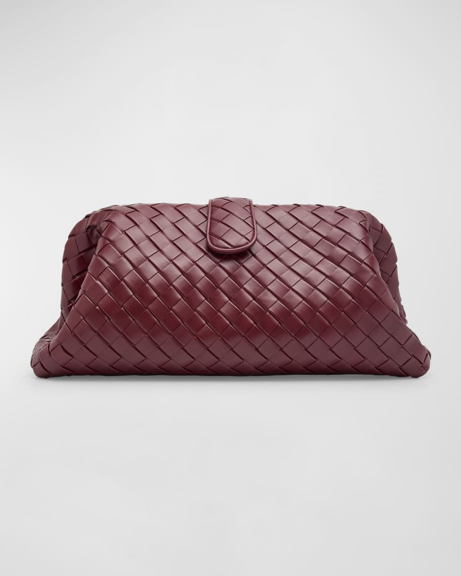 Bottega Veneta Maxi Lauren 1980 Leather Clutch Bag | Neiman Marcus