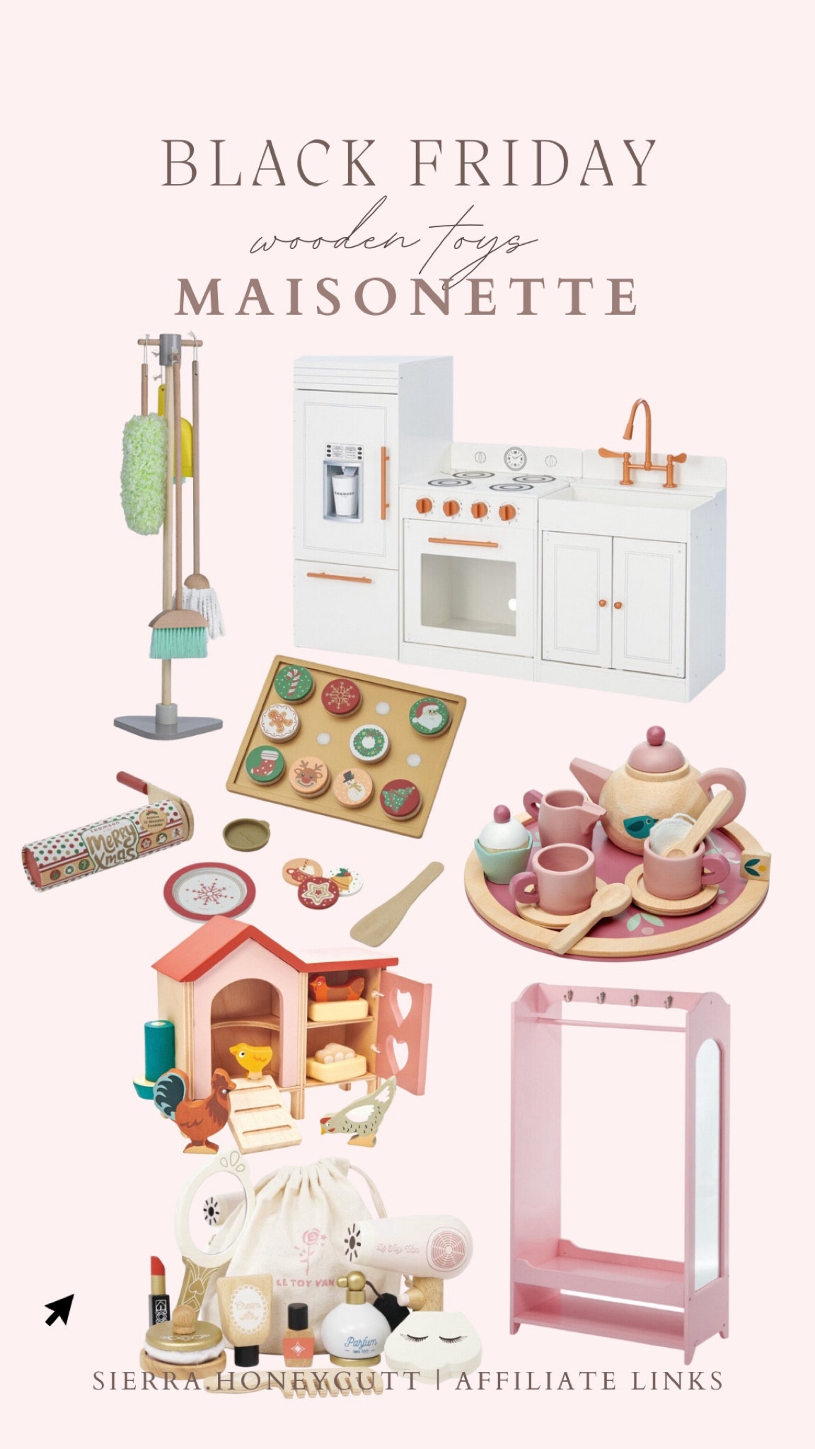 Black Friday, wooden toys, Maisonette, pretend play, costume hanger, beauty set, cleaning set 

#LTKCyberWeek #LTKSeasonal #LTKHoliday