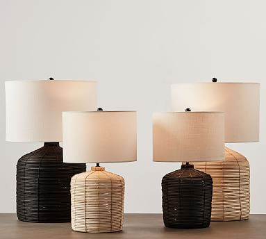 Cambria Rattan Table Lamp | Pottery Barn (US)