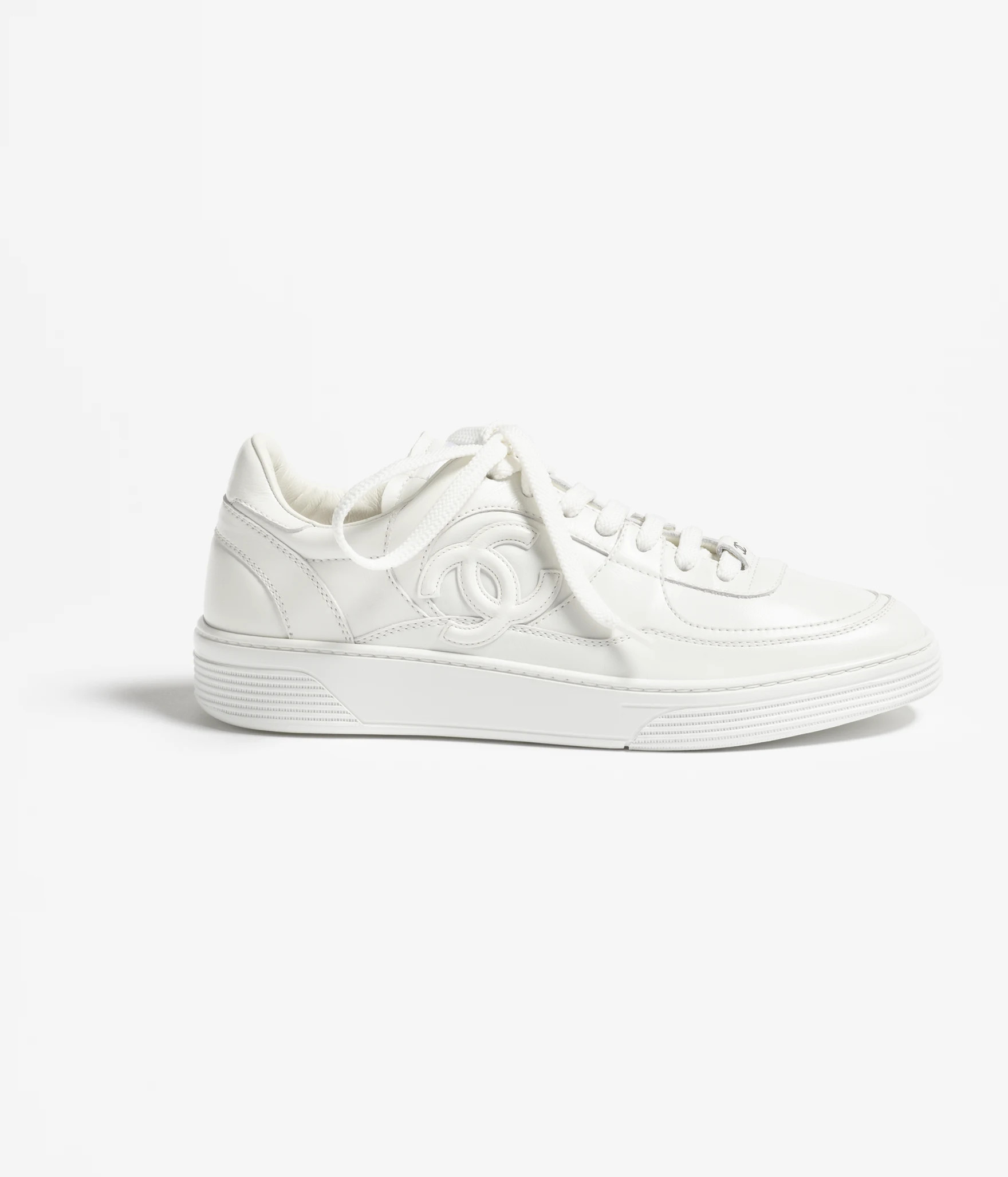 Sneakers - Calfskin, white — Fashion | CHANEL | Chanel, Inc. (US)