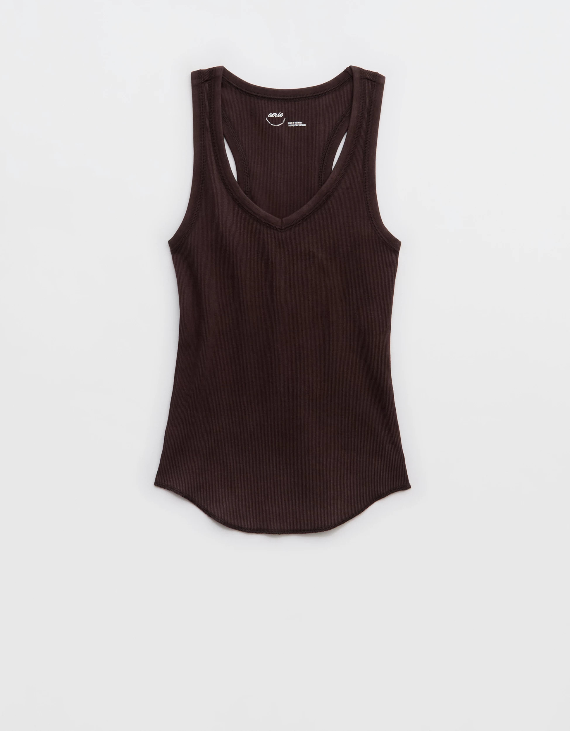 Aerie V-Neck Ribbed Tank Top | Aerie