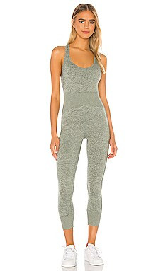 Free People X FP Movement First Place Onesie in Heather Olive Ash from Revolve.com | Revolve Clothing (Global)