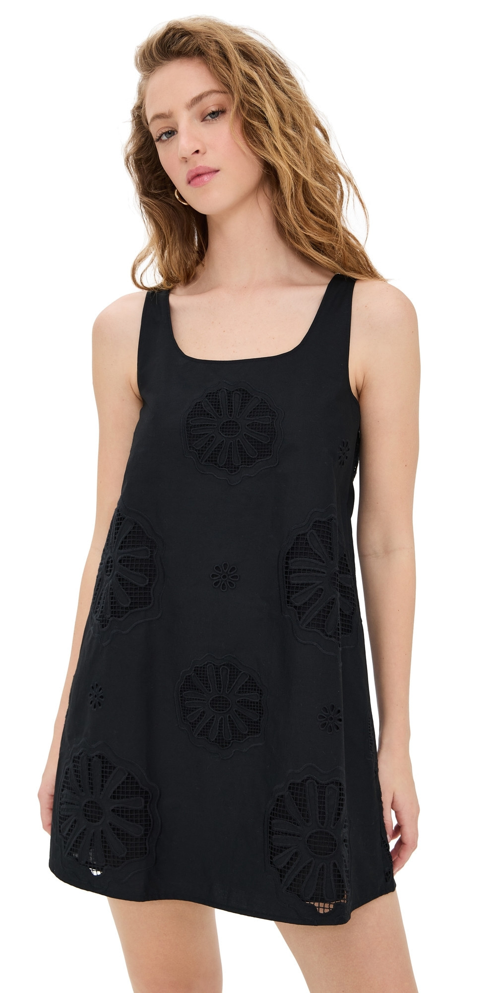 ALIGNE Belle Broderie Mini Dress Black 12 | Shopbop