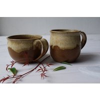 Cappuccino Cup, Ceramic Espresso Mug, Pottery Coffee Beige Tea Cup | Etsy (US)