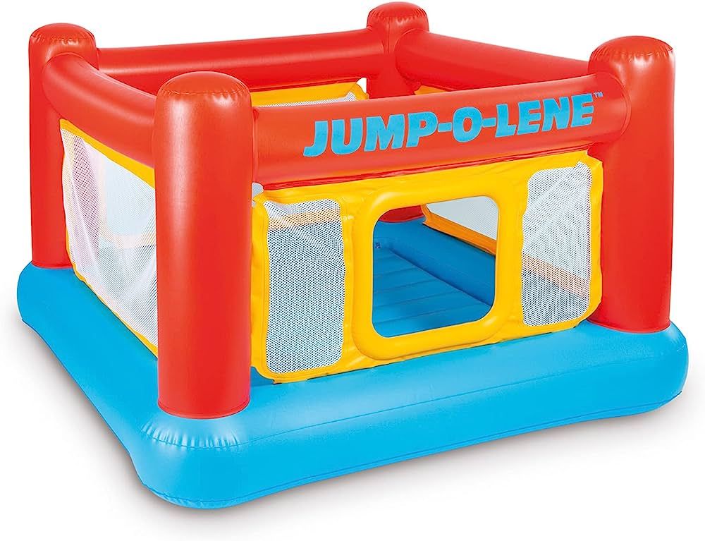 Intex Inflatable Jump-O-Lene Playhouse Trampoline Bounce House for Kids Ages 3-6 Pool Red/Yellow,... | Amazon (US)