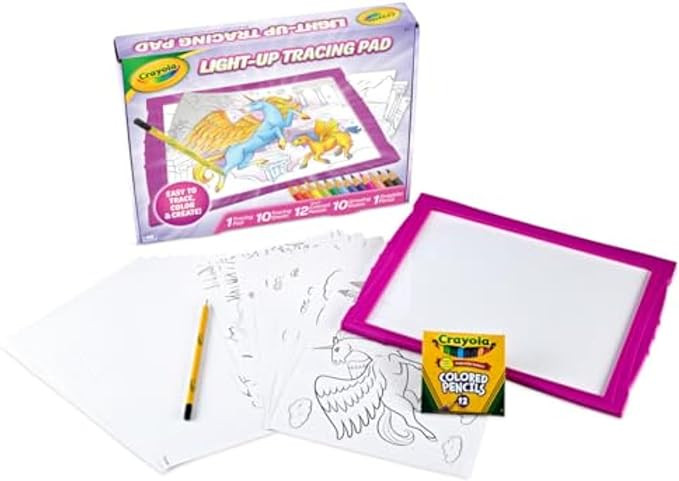 Crayola Light Up Tracing Pad Pink, Best Birthday, Holiday & Christmas Gifts for Girls & Boys, 6, ... | Amazon (US)