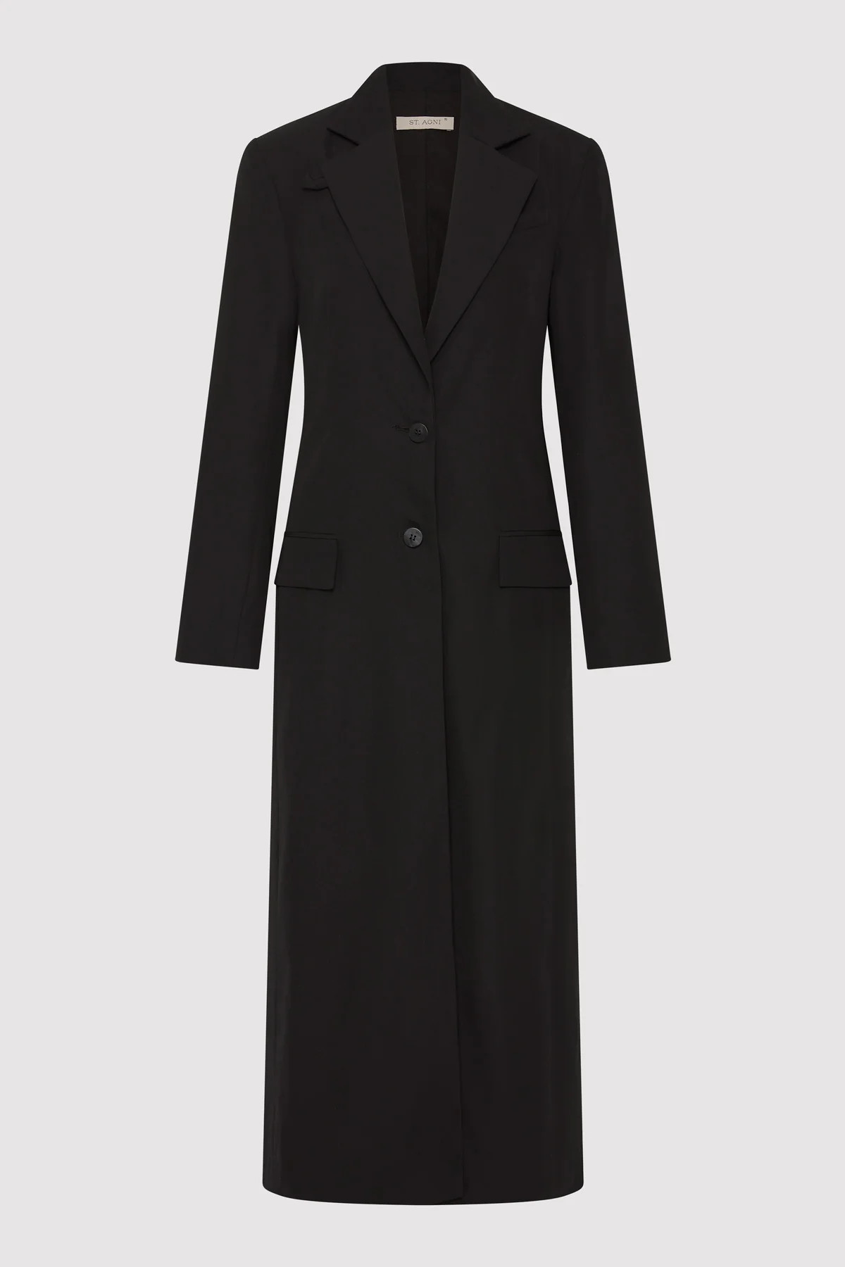 Tailored Maxi Coat - Black | St. Agni (US, UK, EU)