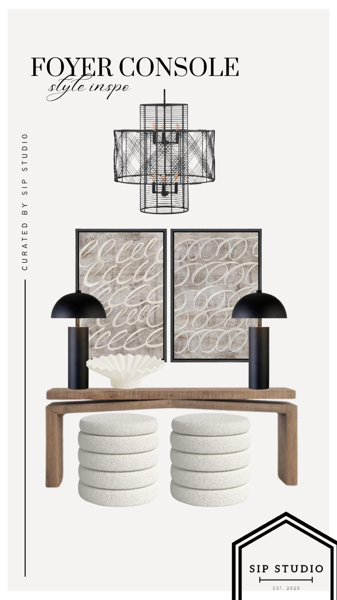 Foyer decor inspo / lamps / modern art 

#LTKFindsUnder100 #LTKHome #LTKSaleAlert