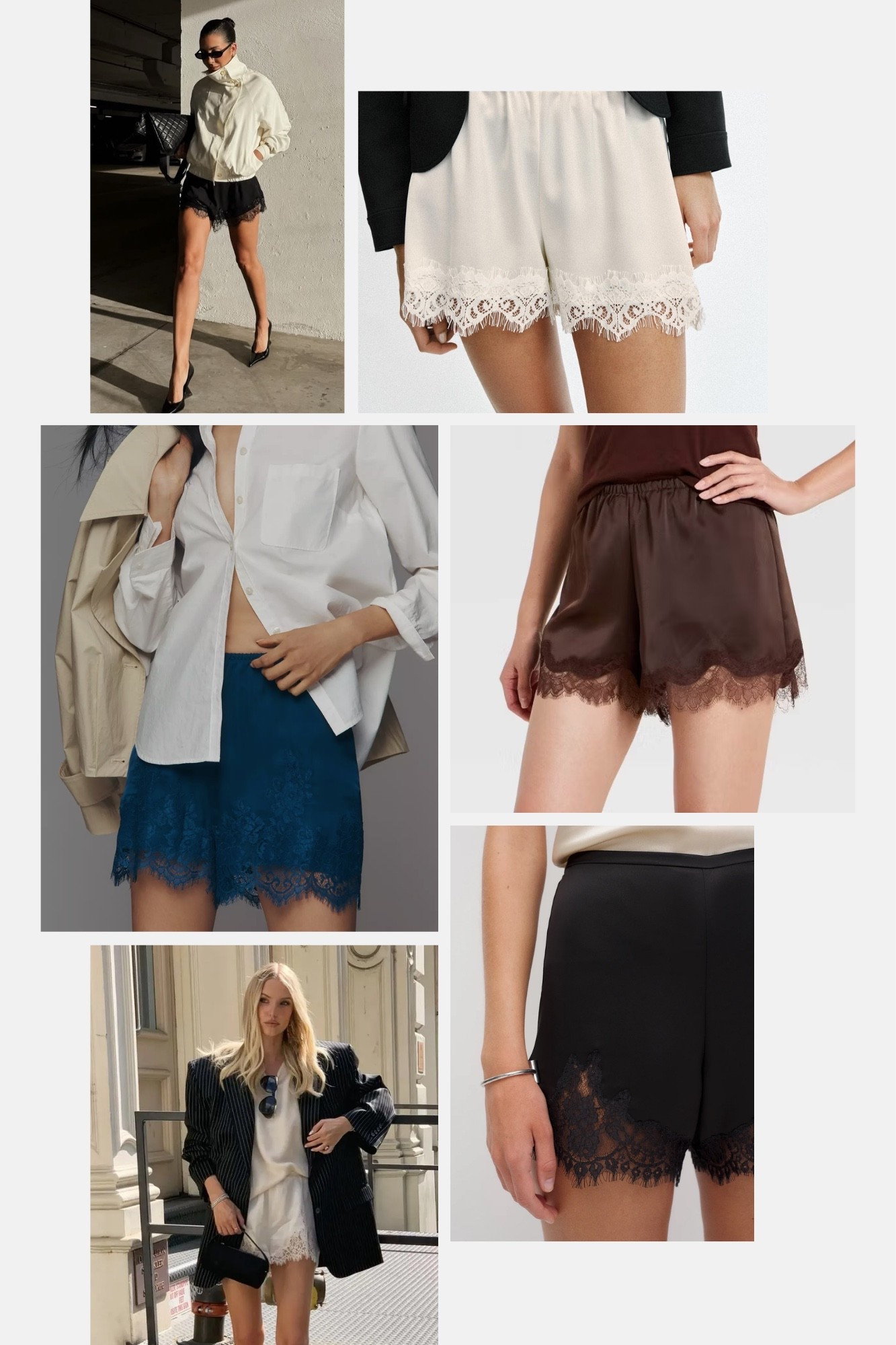 If you were paying attention last summer, you already know this trend had a moment and yes, satin lace shorts are back again.

#LTKootd