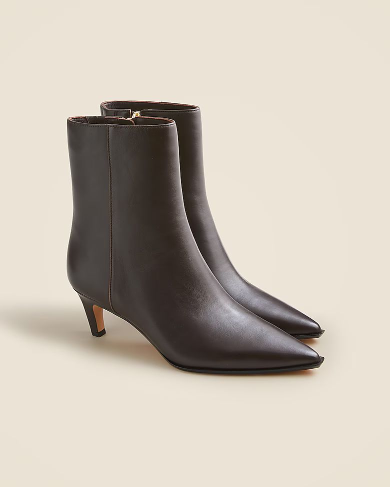 New Stevie ankle boots in leather | J. Crew US