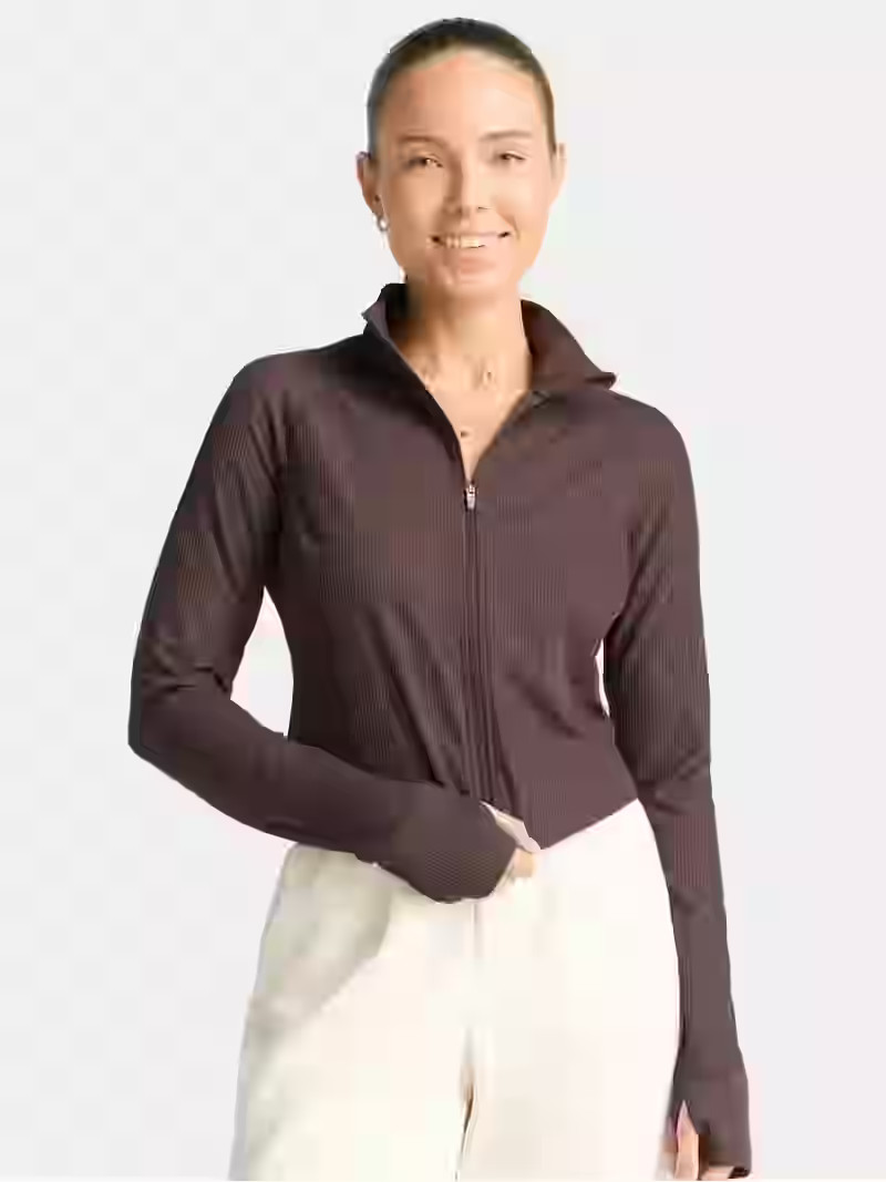 Avia Women's Ribbed SoftSculpt Jacket, Sizes XS-XXXL | Walmart (US)