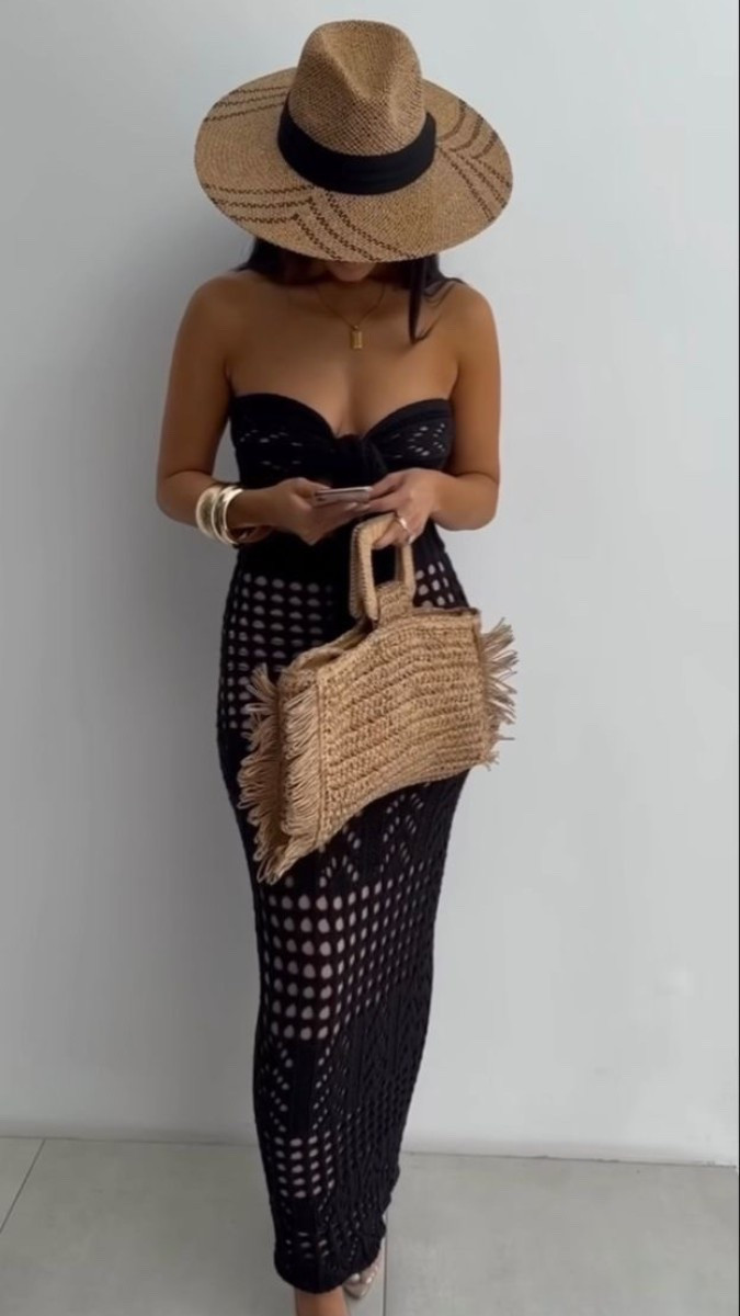 Vacation ready black crochet dress 🖤 Perfect for Spring Break 

#LTKTravel #LTKootd #LTKBeauty