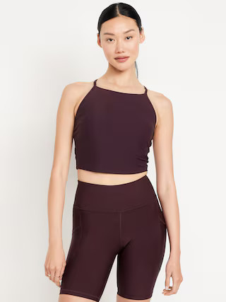 Light Support StudioSmooth Longline Sports Bra | Old Navy (US)