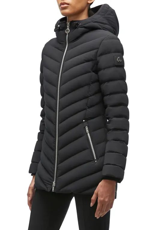 Moose Knuckles Rockcliff Puffer Jacket in Black at Nordstrom, Size X-Small | Nordstrom