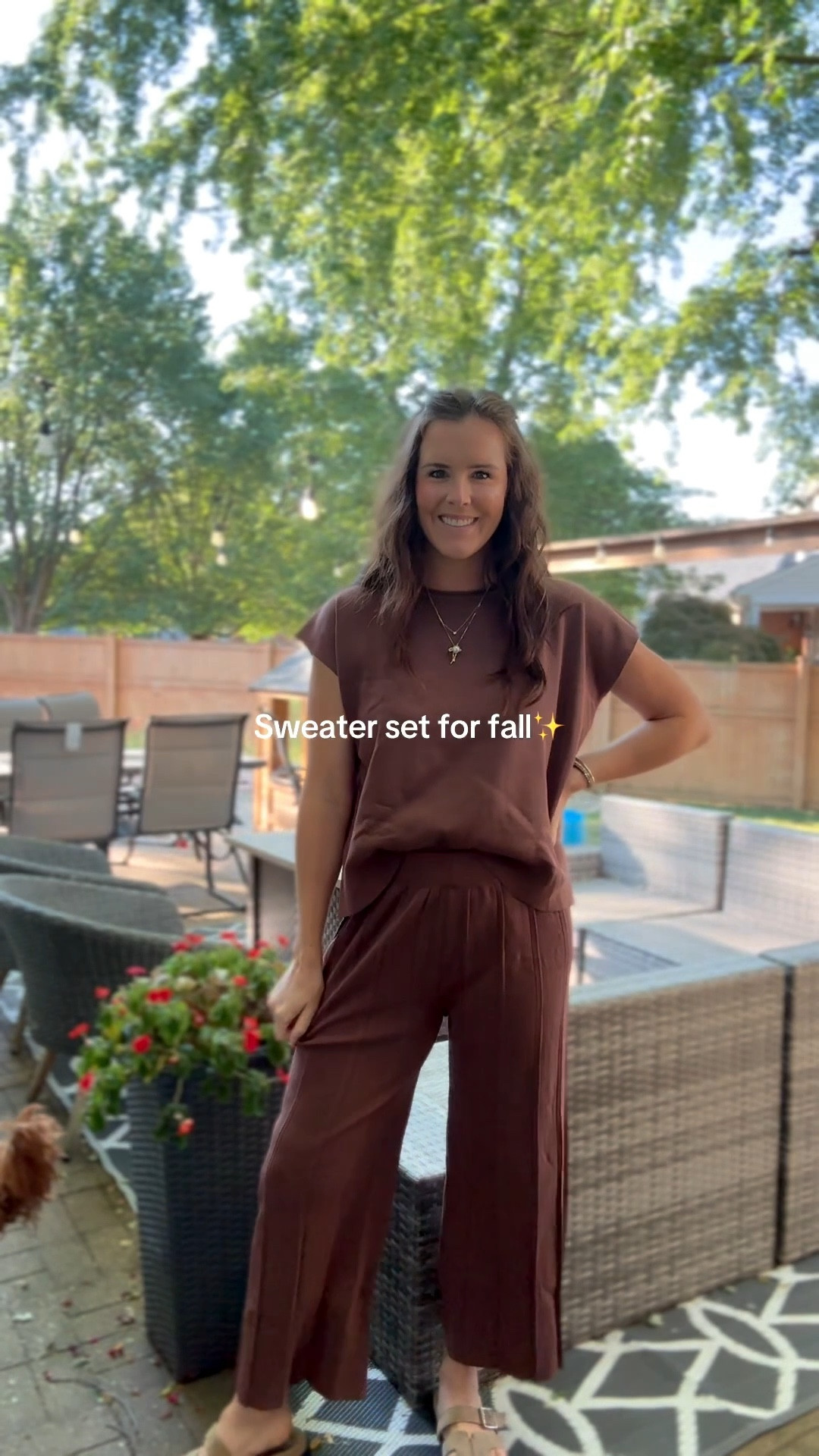 Obsessed with this chocolate brown matching two piece set 🤎 Perfect for early fall right now and so easy to layer later with a denim jacket for those cooler fall + winter days. Comfy, affordable, and chic—such a versatile closet staple!

#TwoPieceSet #FallOutfitIdeas #MatchingSetStyle #LTKfashion #LTKstyle #ChocolateBrownOutfit #FallStyleInspo #AffordableFashionFinds #MomStyleOver30 #AmazonFashion

#LTKSeasonal #LTKFallSale #LTKFindsUnder50