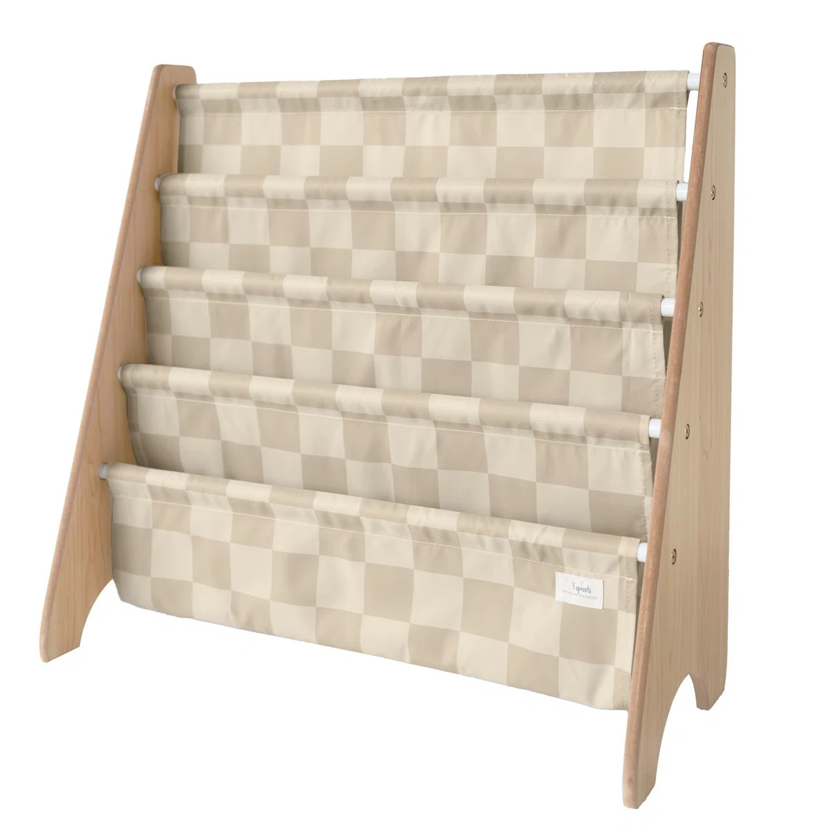 Recycled Book Rack/checkerboard/beige | Wayfair North America
