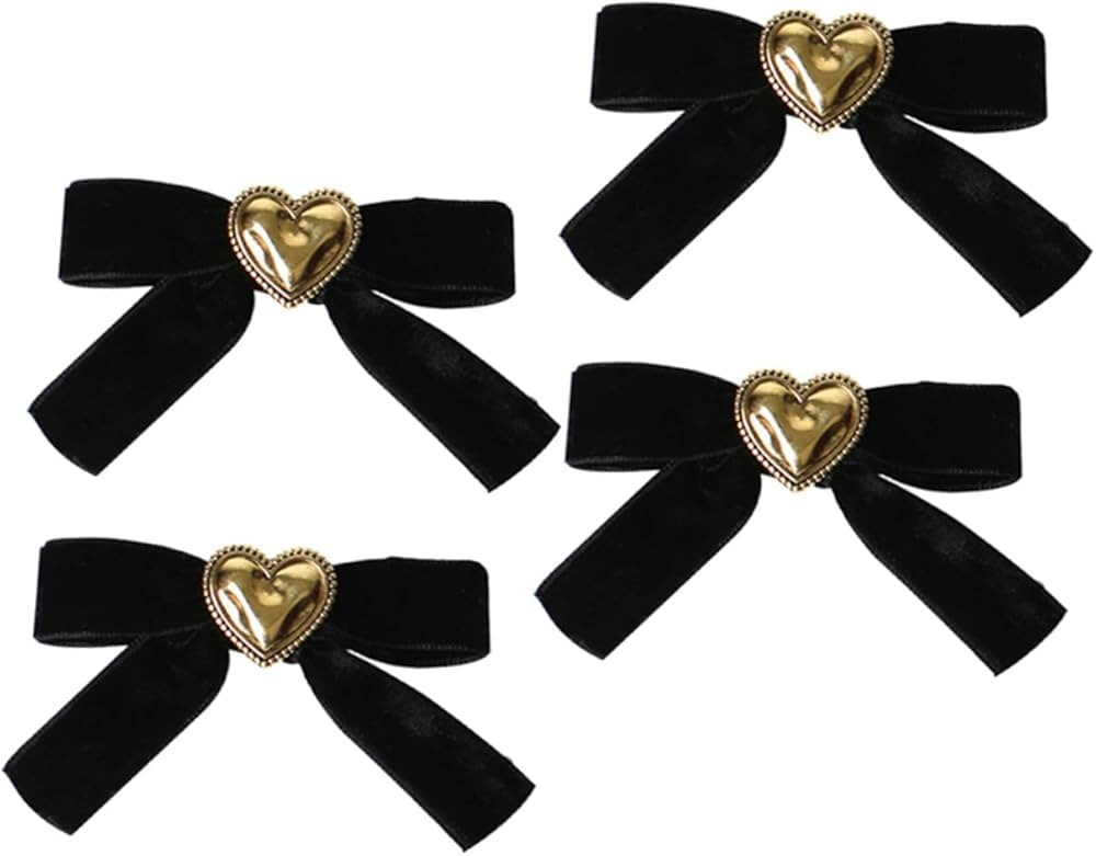 Angoily 4pcs Love Hairpin Hairstyle Pin Heart Barrette Heart Hairpins Bow-knot Hairpin Love Heart... | Amazon (US)