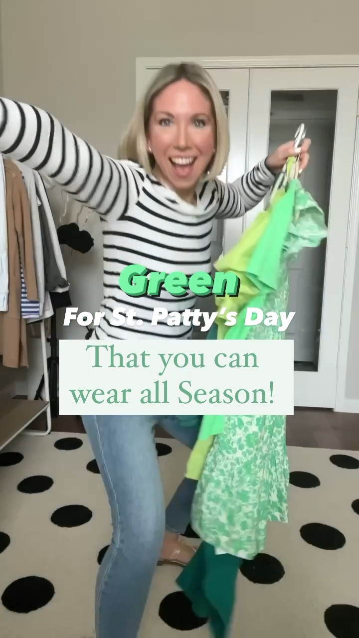 ST. PATRICK’S DAY OUTFITS 

Some green for St. Patty’s Day that you can wear all Season! 

Outfit Details:

Cutout midi ribbed bodycon dress with clear slide sandals. Dress is true to size (wearing size small) and comes in lots of colors as well. 

Green ruffle smocked dress paired with strappy heels. Dress runs true to size (wearing size small) and also comes in pink and white. 

Short sleeve v-neck t-shirt, jeans and sandals. Tee comes in lots of colors but love this vibrant green color.  I sized up one to a Medium for looser fit. Would pair great with shorts for summer. 

Lime green puff sleeve one shoulder blouse paired with St. Patty’s Day earrings, jeans and mules.  Top also available in dark green and other colors - is true to size (wearing size small). 
Earrings are light weight and come in a pack of 4. Top would look great on vacation or in the Summer with shorts, capris or for a date night!

Green workout top with leggings. Top comes in lots of colors including lighter green; runs true to size (wearing small).






St Patrick’s day outfit , st patty’s day outfit , green outfit , #ltkfit #ltkunder50 #ltkshoecrush , amazon fashion , amazon finds , target style , target finds , sandals , #ltktravel 


#LTKunder50 #LTKsalealert #LTKSeasonal