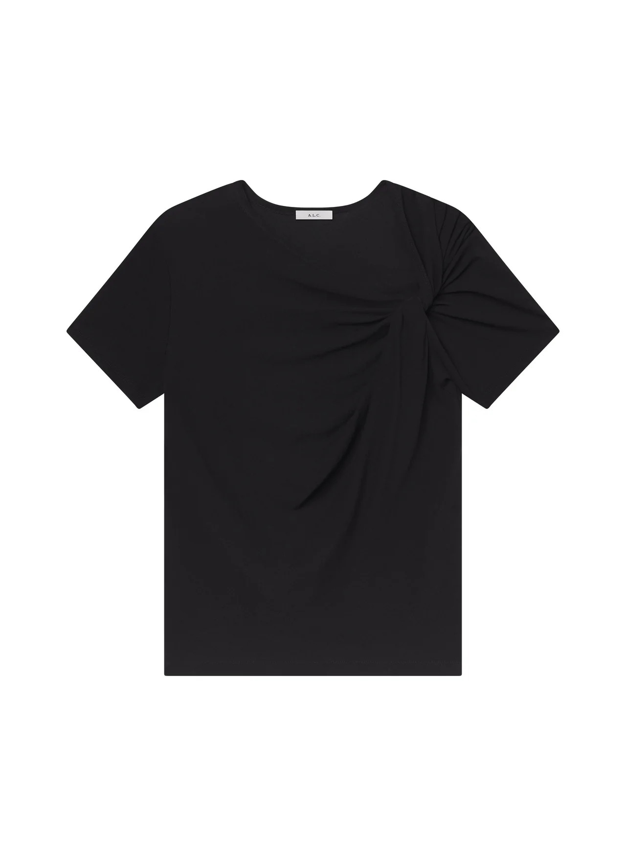 Liz Asymmetric Cotton Crepe Tee | A.L.C