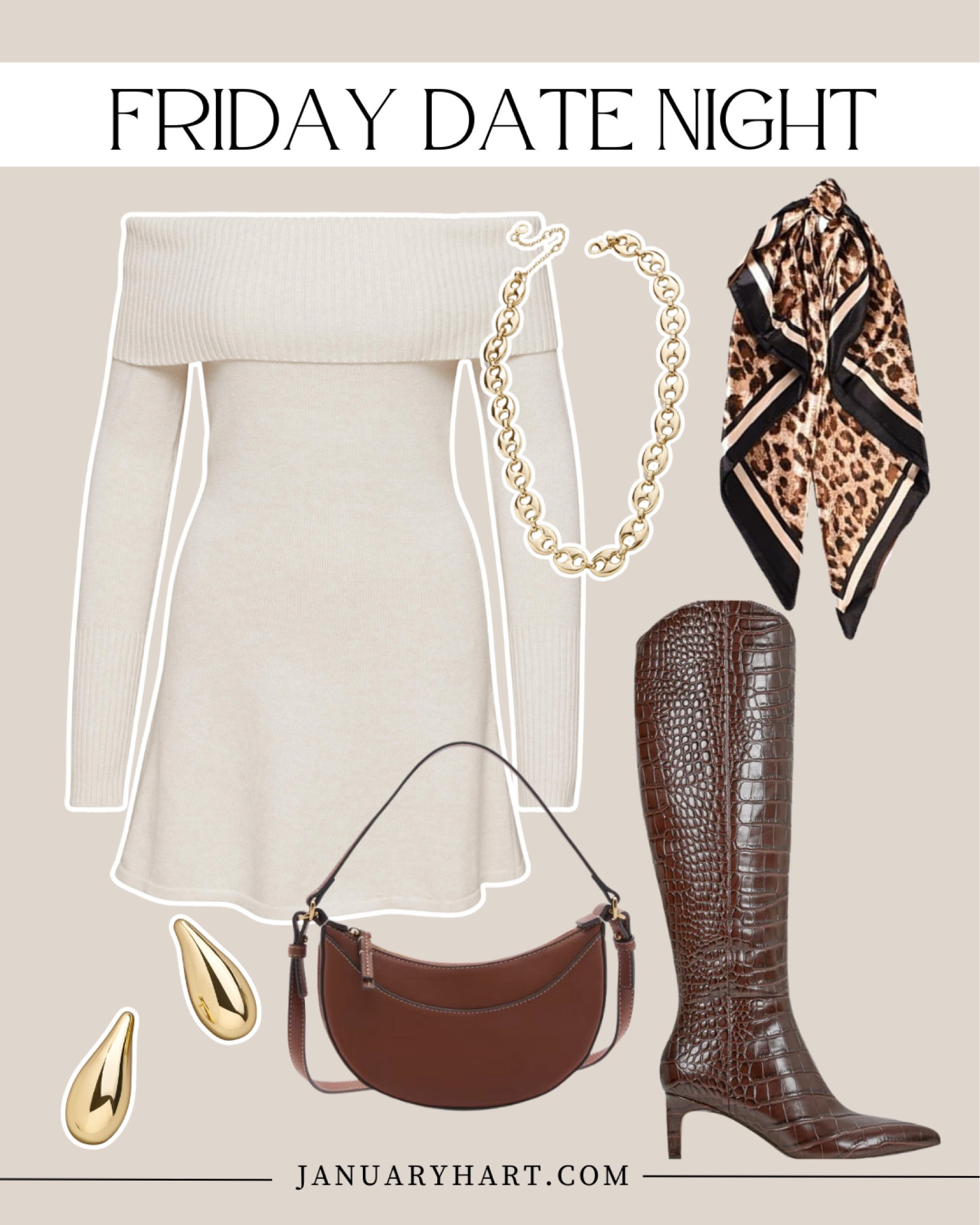 The November Look Book 🍁

Fall outfit ideas, date night outfit idea, off the shoulder sweater dress, leopard print scarf, tall boots, neutral outfit ideas

#LTKOver40 #LTKStyleTip #LTKHoliday