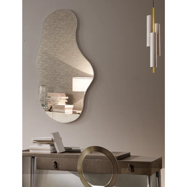 Asymmetrical Mirror, Decorative Irregular Mirror, Frameless Cloud Mirror | Wayfair North America