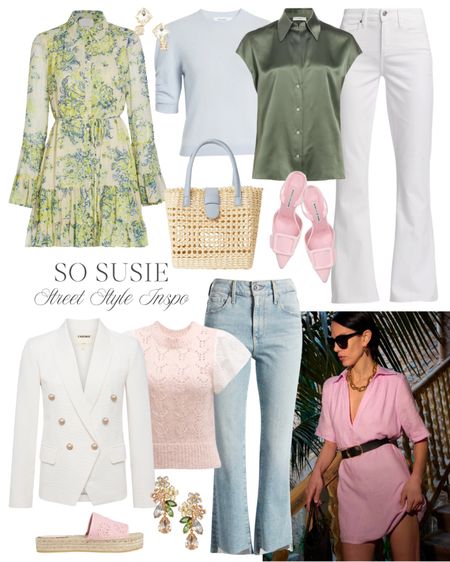 Spring street style inspo! 🌸🌿🦋☀️

I’m loving all the pretty pinks, light blues, and soft greens spring brings 🌷🌿🦋

Grab a floral dress, a fun new top, refresh your white jeans and you’re ready to take on the new season! 

#LTKstyletip #LTKover40 #LTKSeasonal
