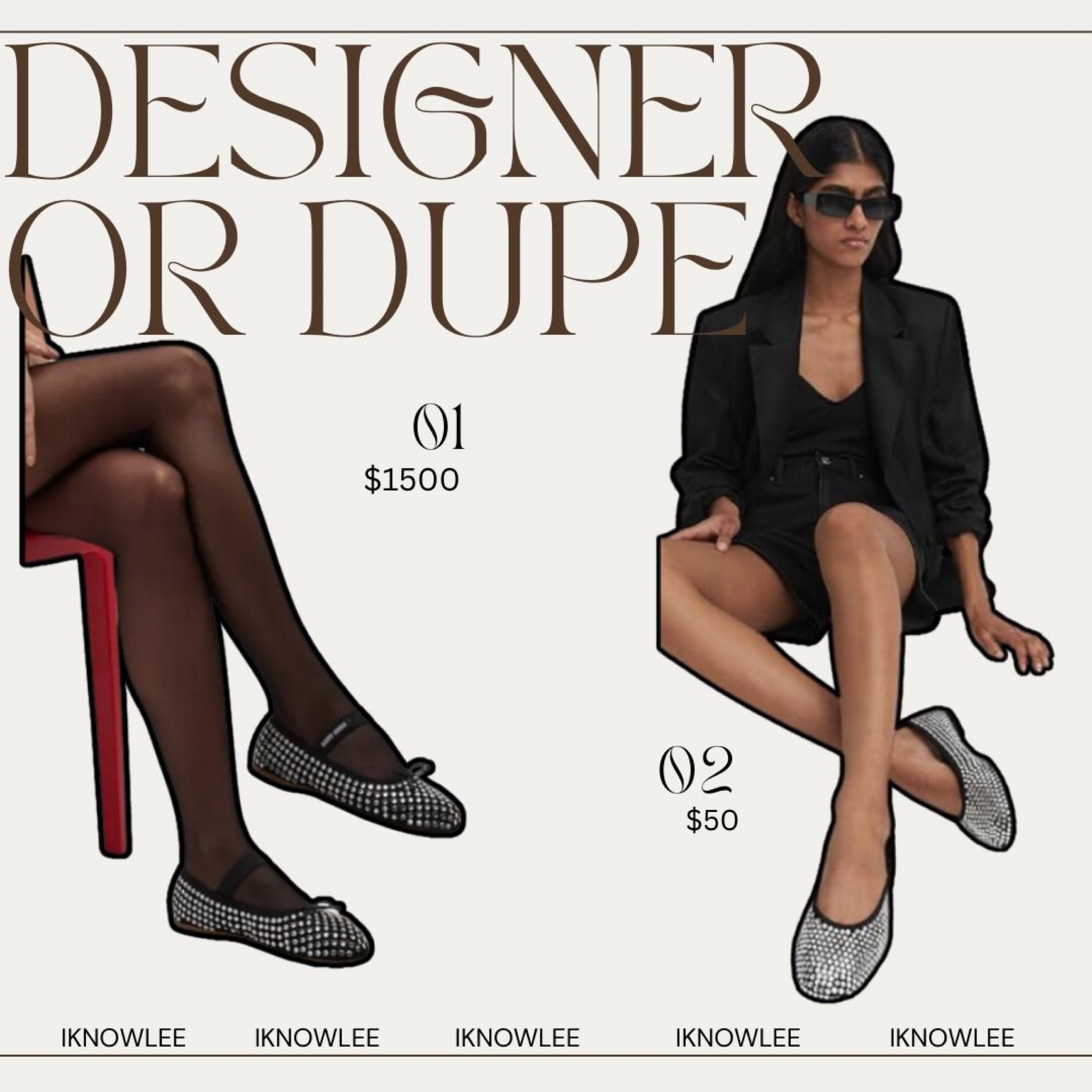 Diamanté ballet flats 

#LTKshoecrush