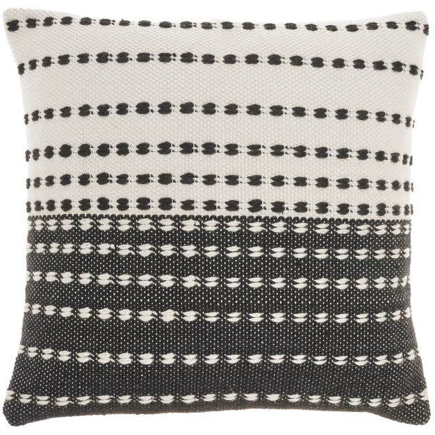 18"x18" Woven and Stitched Square Throw Pillow - Mina Victory | Target