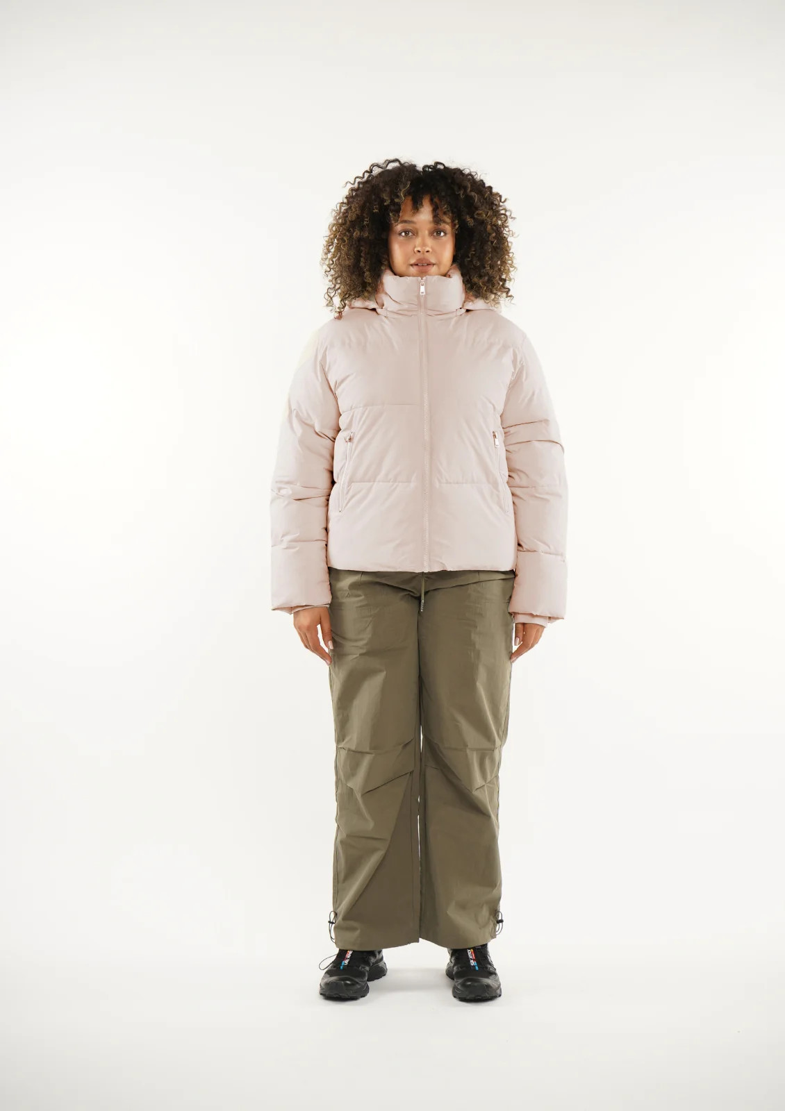 Plus Detachable Hooded Puffer Jacket Splashproof | Puffit