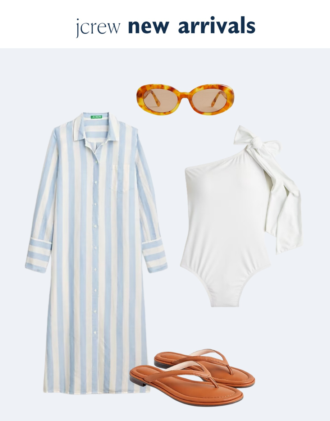 Jcrew new arrivals! The perfect beach look! 

#LTKswim #LTKsalealert #LTKstyletip