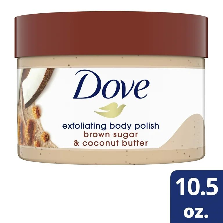 Dove Exfoliating Body Polish Brown Sugar and Coconut Butter Body Scrub, 10.5 oz | Walmart (US)