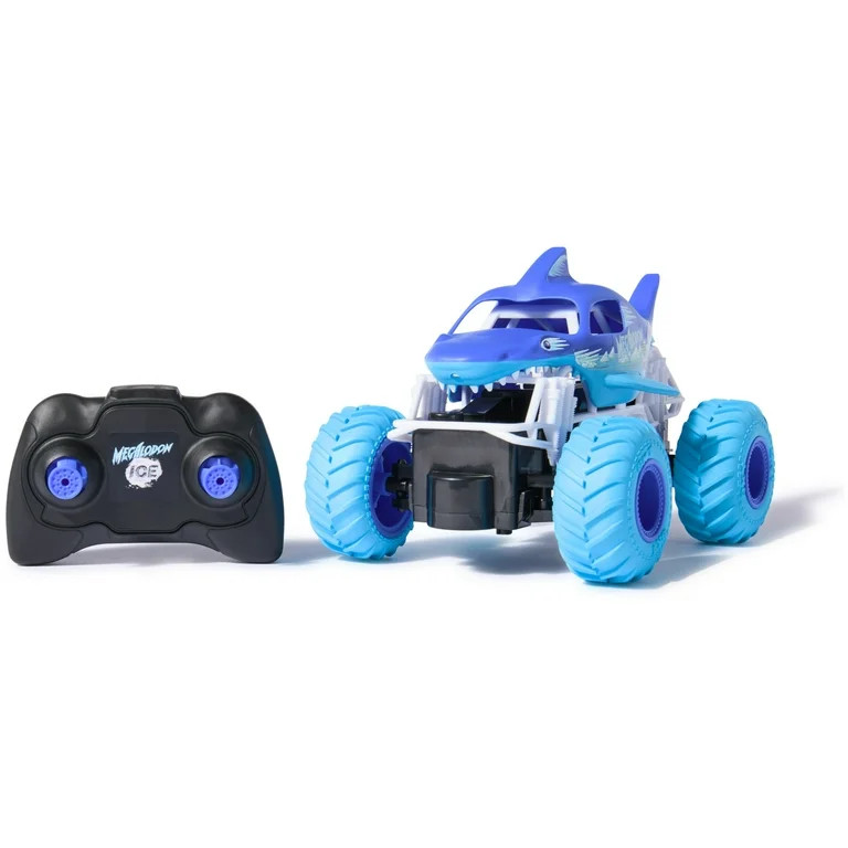 Monster Jam, Megalodon Ice RC Monster Truck in 1:24 Scale, Kids Toys for Boys | Walmart (US)