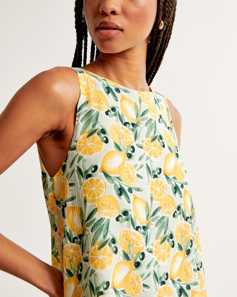 Women's Open-Back Trapeze Mini Dress | Women's Dresses & Jumpsuits | Abercrombie.com | Abercrombie & Fitch (US)