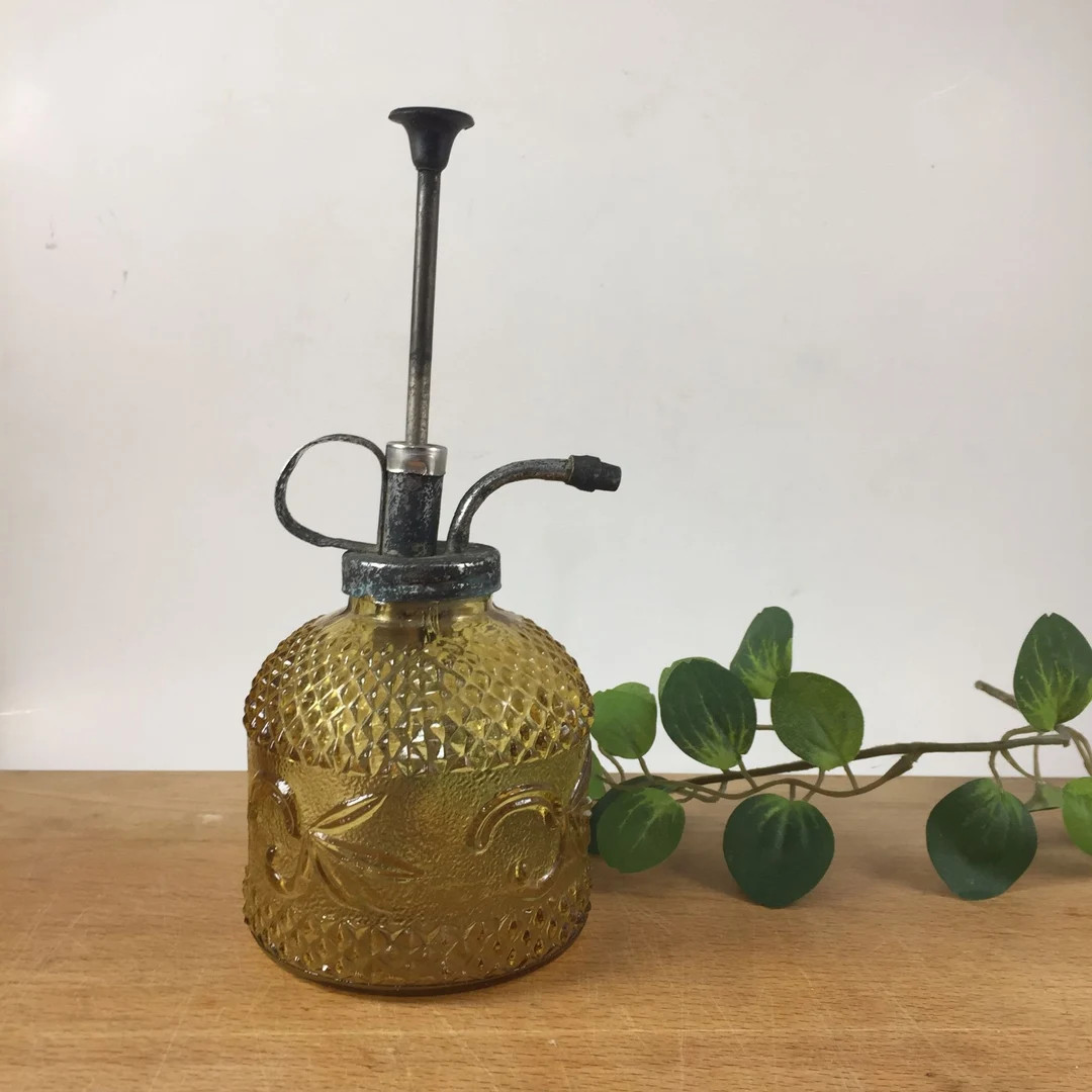 Vintage Amber Yellow Plant Mister Decor Lover Shabby Country Cottage | Etsy (US)