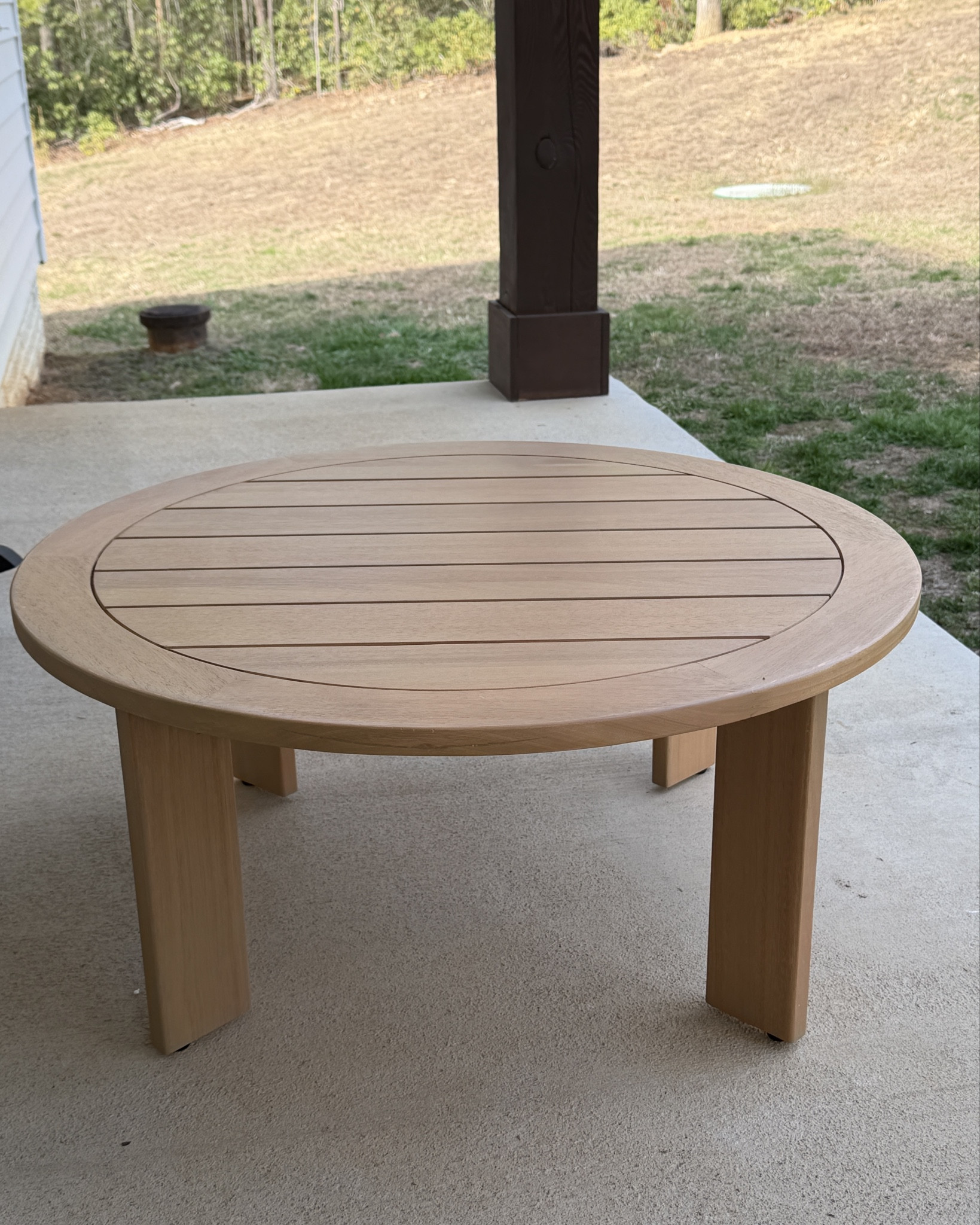 Whenever I share my outdoor area, I get asked about our coffee table which has been sold out for a couple of years now.

The one thing I never covered was our coffee table and after a few years, it started aging. Last year, I started looking for a replacement. I ended up buying a super cheap one and was not happy with the quality. I finally came across this one and it is perfect! It is very similar to out previous coffee table even down to the size. 

Once I get everything styled, I’ll be sure to share! 

#LTKHome #LTKSaleAlert