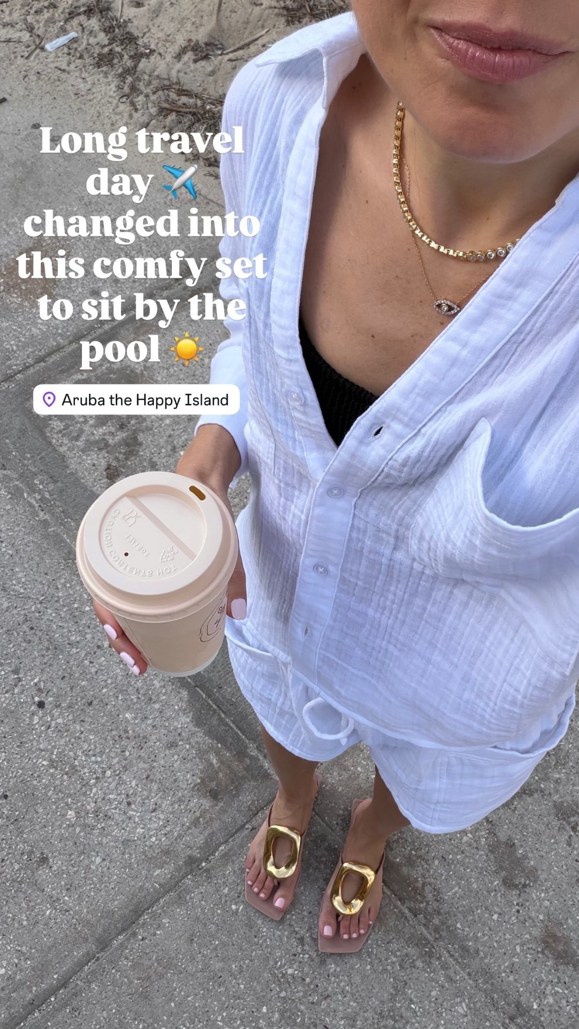 Comfy set to sit by the pool ☀️

#LTKTravel #LTKSeasonal #LTKOver40