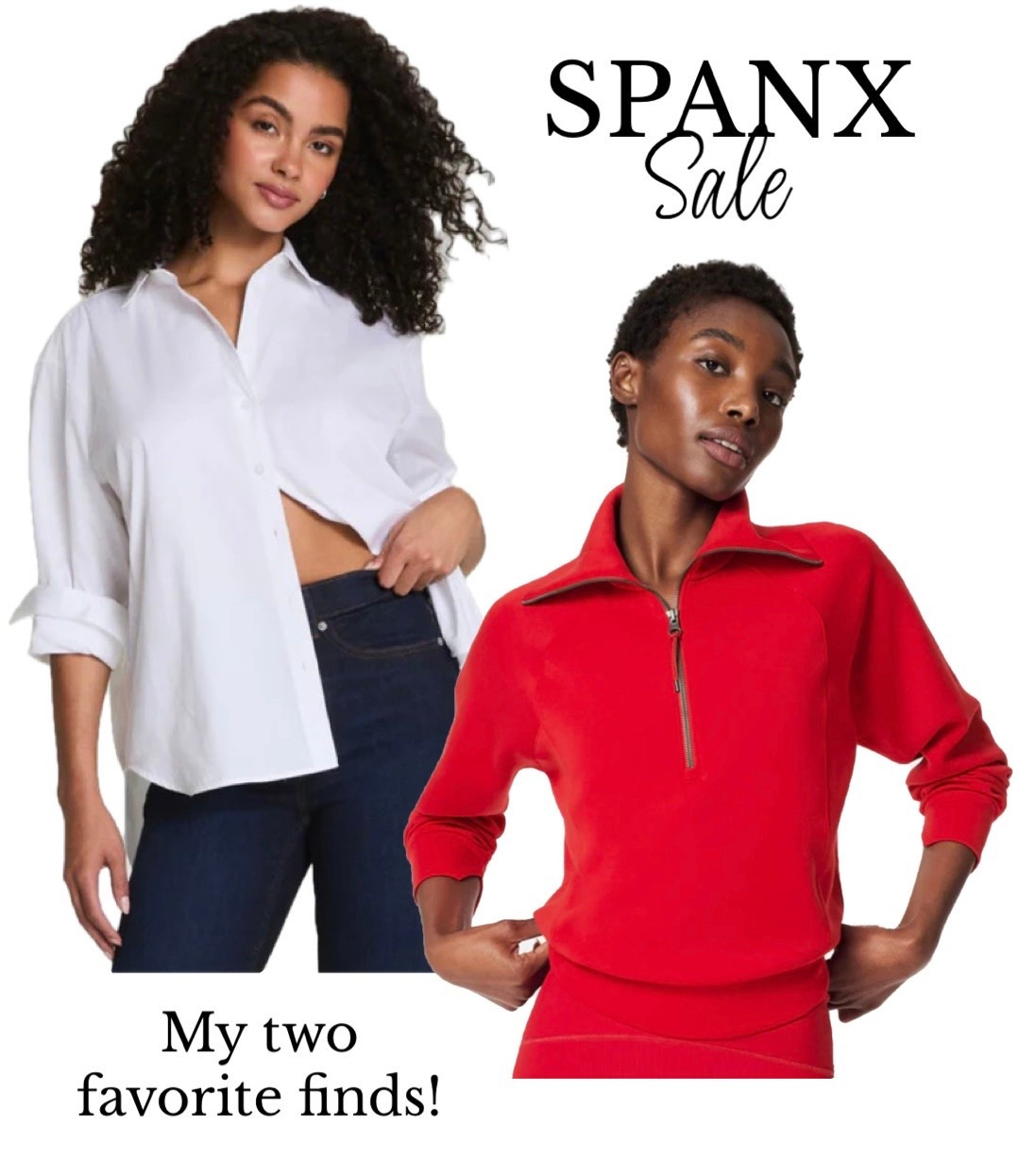 SPANX SALE! My favorite two finds…classic white button down and Air Essentials red quarter zip. 

#LTKmomlife #LTKFindsUnder100 #LTKGiftGuide