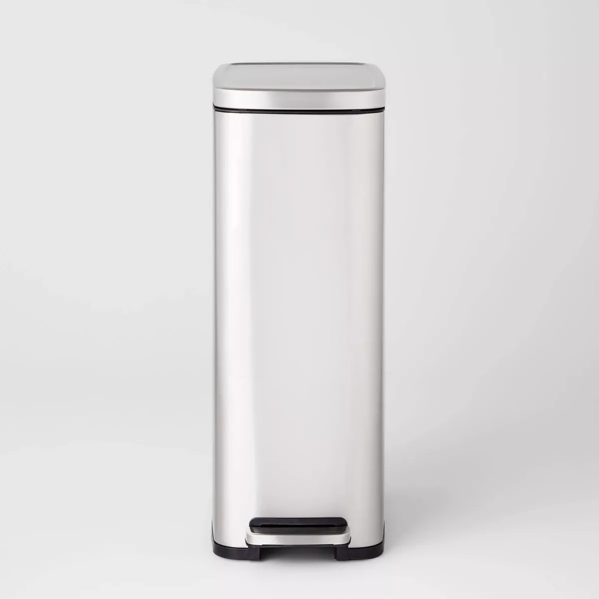 45L Slim Step Trash Can - Brightroom™: Stainless Steel Kitchen Garbage Can, Indoor, Smooth Fini... | Target