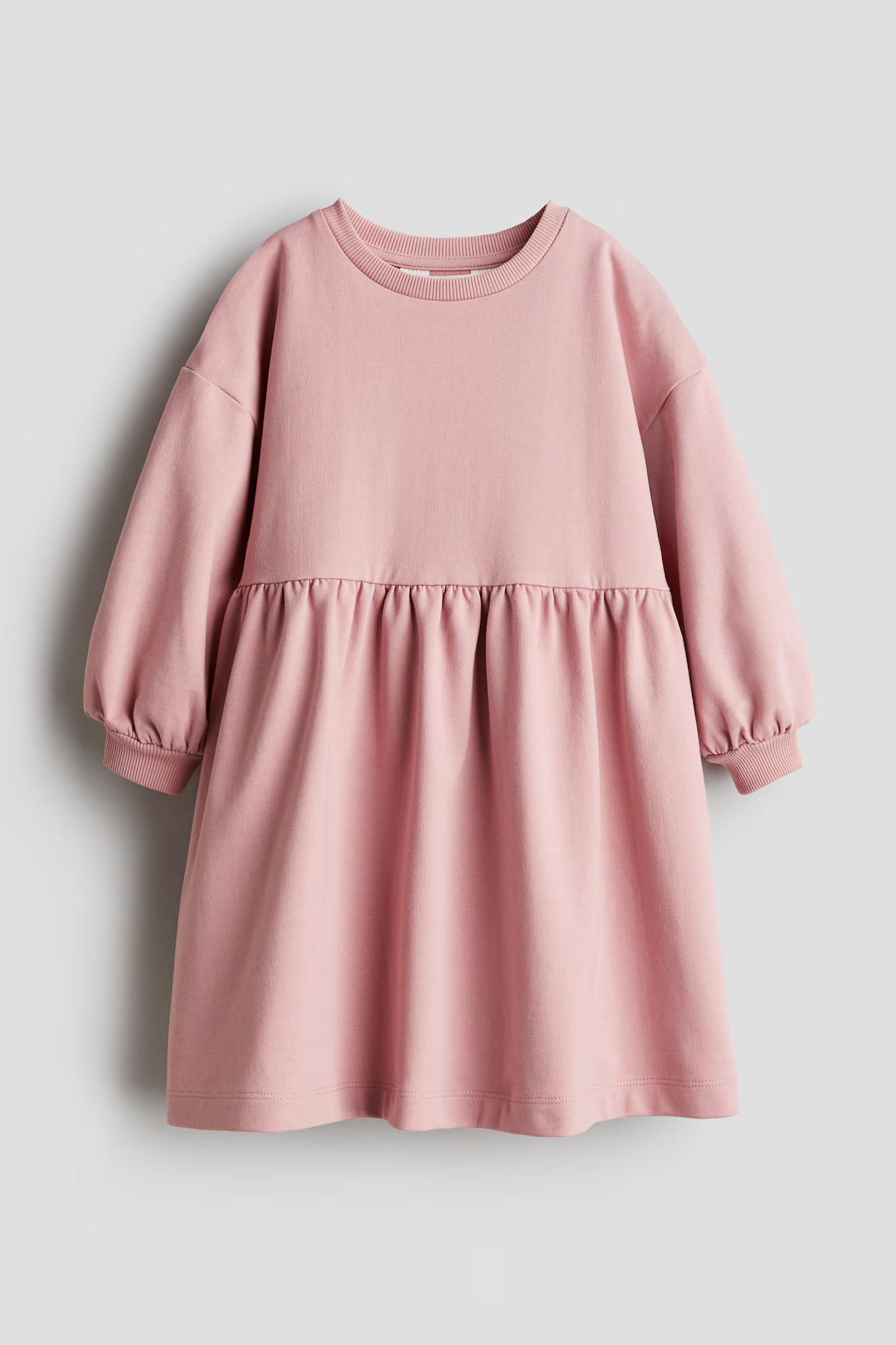 Oversized Sweatshirt Dress - Round Neck - Long sleeve - Pink - Kids | H&M US | H&M (US + CA)