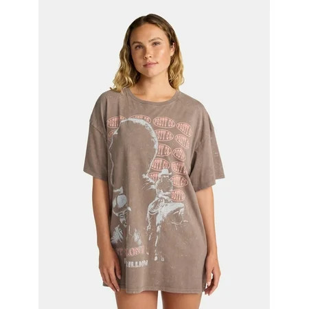Post Malone Women's Oversized Sleep Shirt, Sizes XS-3X | Walmart (US)