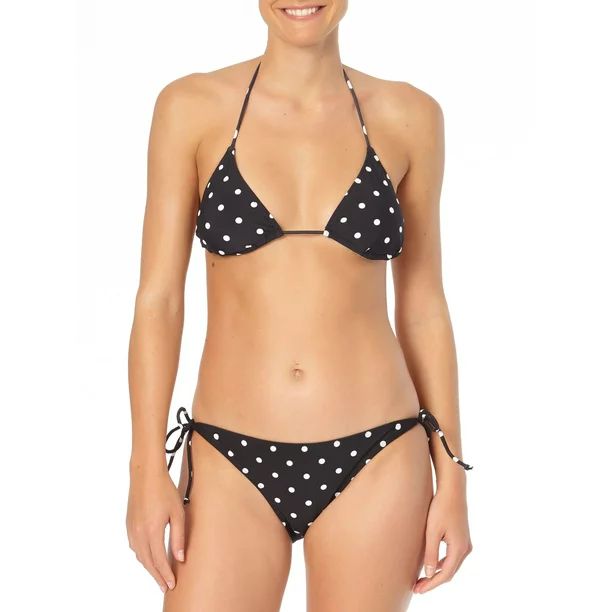 No Boundaries Junior's Triangle Bikini Top Swimsuit | Walmart (US)