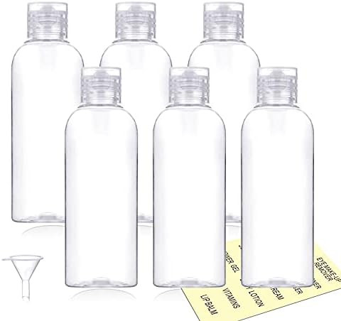 Plastic Travel Bottles,100ml/3.4oz Empty Small Squeeze Bottle Containers for Toiletries With Flip... | Amazon (US)