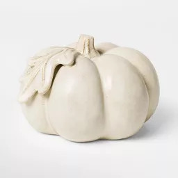 Small Botanical Ceramic Pumpkin Cream - Threshold\u2122 designed with Studio McGee | Target