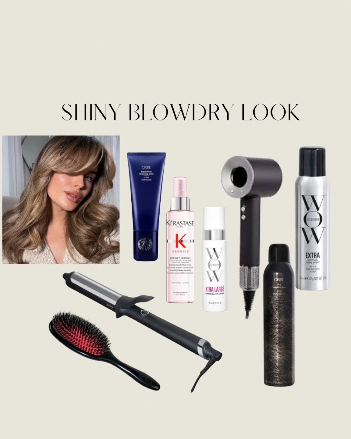 Products I used to create a bouncy blow dry look #ltkhair 